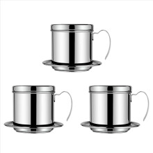 3 filtros de café vietnamitas portátiles, reutilizables, infusores de Phin, cafetera de goteo, cafetera manual