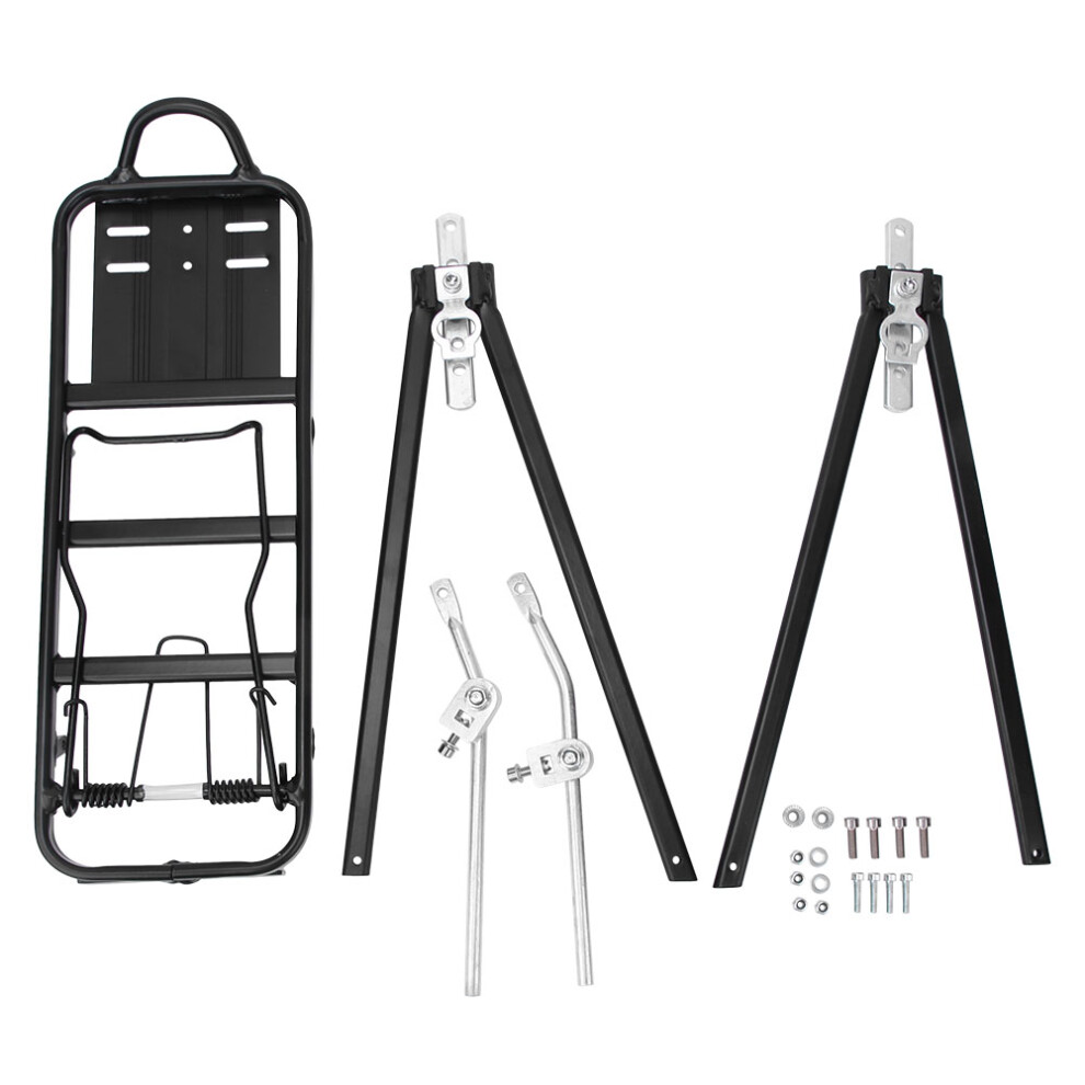 Universal Bike Pannier Rack Aluminum Alloy Quick Release Rear Bike Cargo Rack Suitable For Mountain Road Bikes Noise Reduction Quick Install Aerodynam 9139052198579
