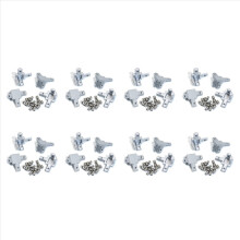 32Pc 2020 Series 3 Way End Corner Bracket Connector for European Standard 6mm T Slot 20x20mm Aluminum Extrusion Profile
