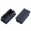 64 Pcs Black Plastic Rectangular Blanking End Caps Inserts 20mm X 40mm 3