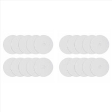20x pyöreä silikonikuivurilevy, tarttumaton kuivausalusta, uudelleenkäytettävä silikonihöyrystinritilä, leivinalusta