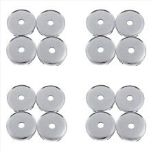 Set di 16 coprimozzi cromati universali in plastica per auto, coprimozzi da 60 mm