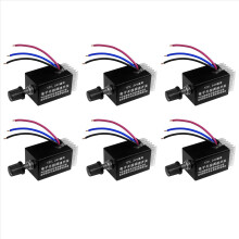 6-delige motortoerentalregelaar DC 12V/24V 10A motortoerentalregelaar schakelaar voor auto vrachtwagen ventilator verwarming regeling