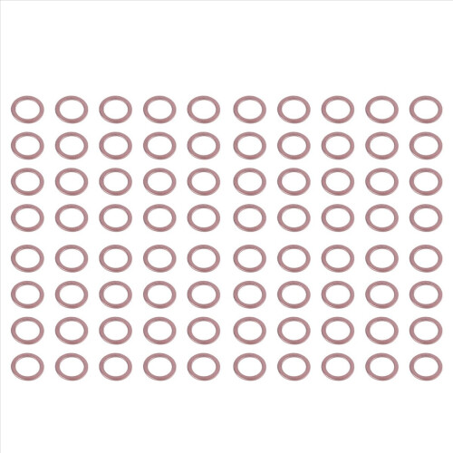 80 τεμάχια 10mm X 14mm X 1mm Σφραγίδα διαχωρισμού χαλκού ροδέλας