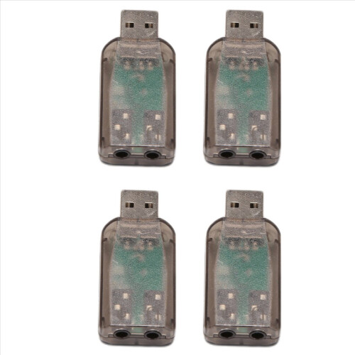 Adattatore audio per scheda audio 3D per cuffie stereo con jack da 3,5 mm per microfono e USB 4X PC