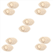 Conjunto de 30 unidades de capas ovais para cesto de fermentação de pão em rattan natural, ideais para massas de pão de fermentação natural.