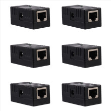 Adaptador de montagem em parede para divisor PoE passivo DC Power over Ethernet RJ45 10/100Mbp com 6 conectores.