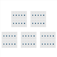 50 stuks Ethernet-wandcontactplaat Cat6 RJ45-wandplaat Jack vrouwelijk naar vrouwelijk Ethernet-inline-koppelplaten Ethernet