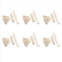 36 Bridge Pins + Saddle + Bridge Saddle Bone / Bone Acoustic Guitar White
