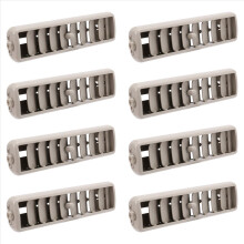 8X Bege Saída de Ventilação Lateral do Teto do Carro, Painel de Ar Condicionado, Grade de Instalação para V93 V97