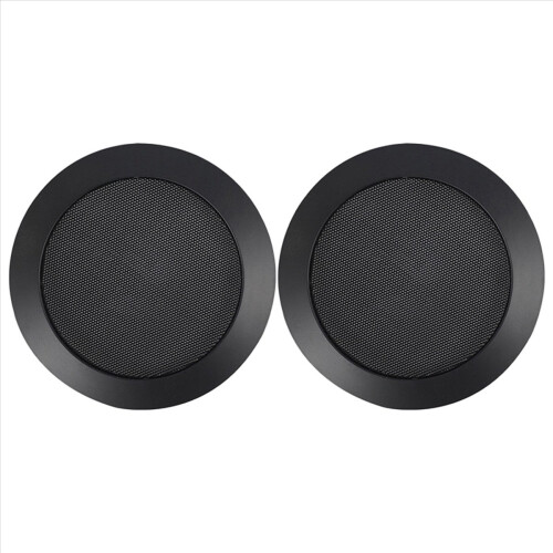 2X Ceiling Speaker Grille, 4-Inch Ceiling Embedded Audio Speaker Grille(Black) 2