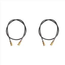 Tubo flessibile ad alta pressione 2X con molla avvolta, pompa pneumatica PCP, tubo flessibile in nylon nero lungo 100 cm