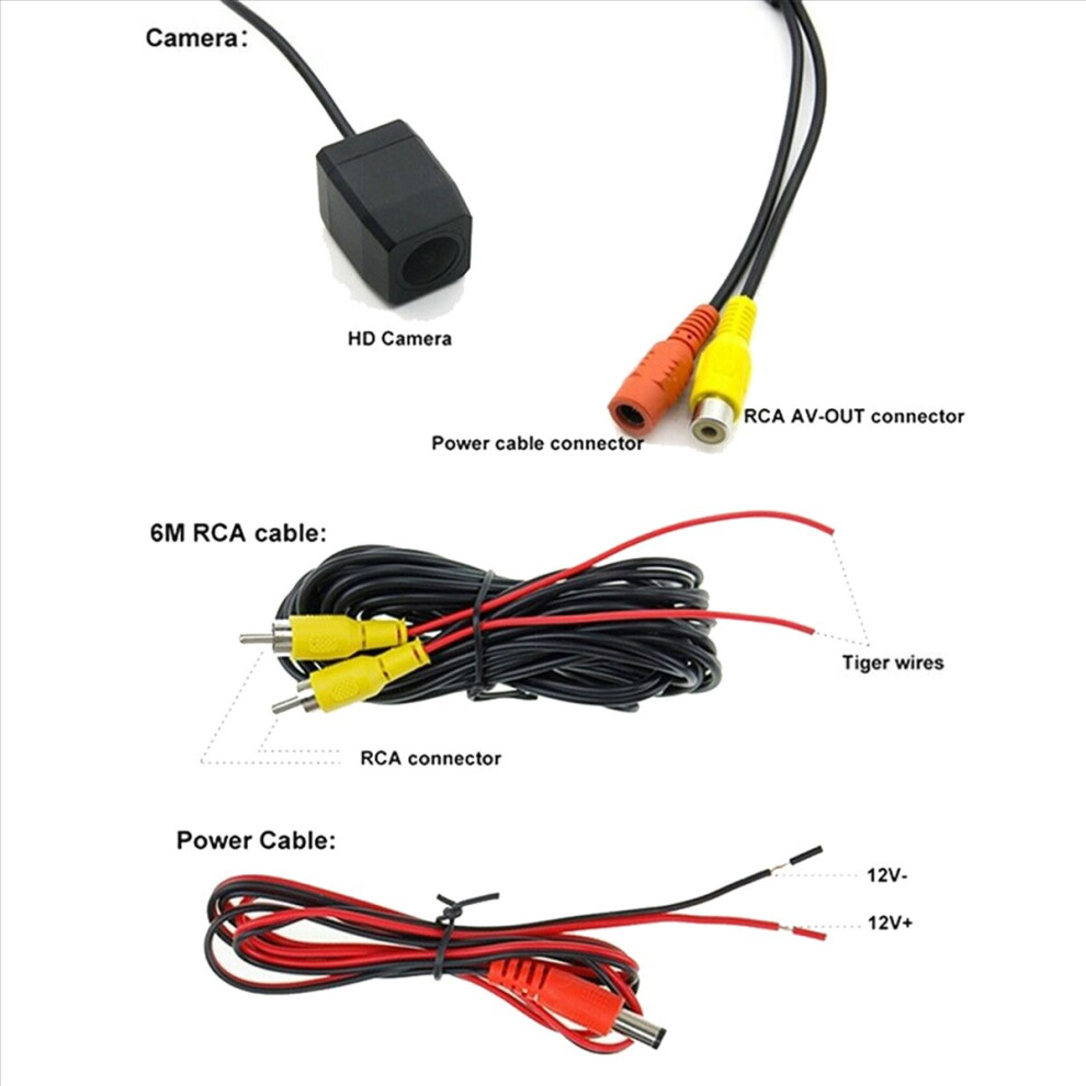 3X Car Hd 4Led Rear View Backup Camera Reverse Camera For H J Meriva Regal Light 4853316795353