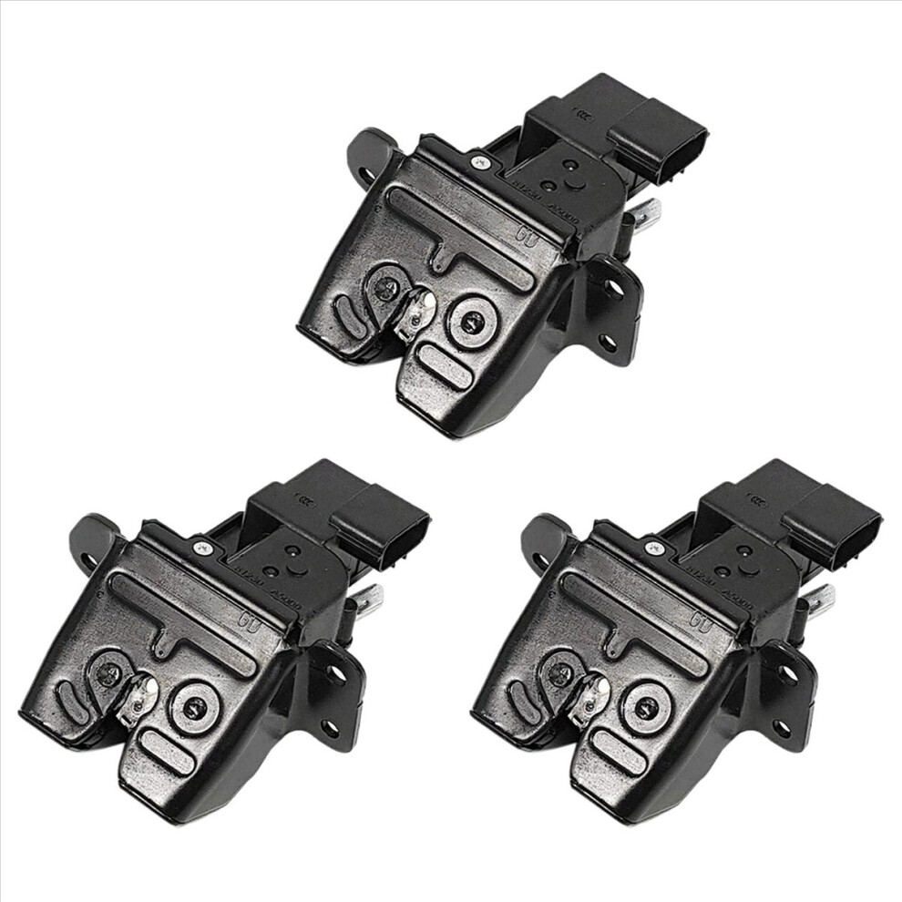 3X Rear Tail Gate Latch Assy Locking Machine For Gt I30 2013-2017 81230-A5000 81230A5000 4853316785118