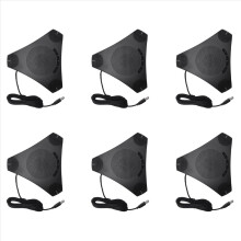 6x G95 Mini-USB-Desktop-Computer-Konferenzmikrofon, omnidirektional, Lautsprecher, Freisprecheinrichtung für geschäftliche Videokonferenzen
