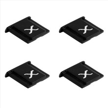 4X Geschikt voor X-T4 X-T3 X-T2 X-T30 X-T20 X-E3 X-E2 X-PRO3 X- X30 X10 Flitsschoen Ingebouwde flitser Flitsschoen Zwart