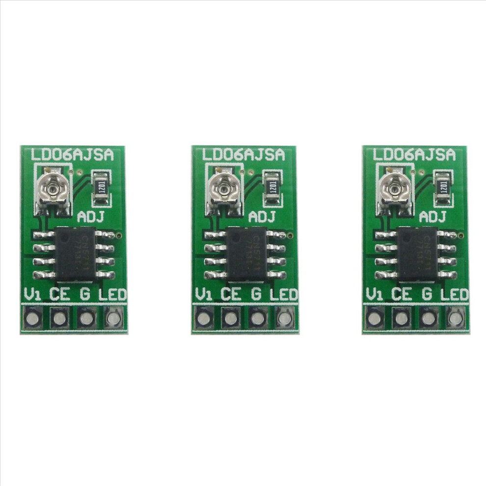 3X Dc 3.3V 3.7V 5V Led Driver 30-1500Ma Constant Current Adjustable Module Pwm Control Board For Usb 18650 Li-Ion 4853316784623
