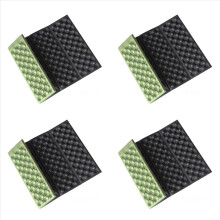 4 colchonetas plegables de espuma para acampar, impermeables, para sentarse, para acampar al aire libre, picnic y parque, color verde