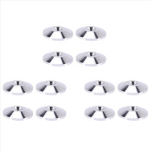 12 Pcs Speaker Pure Copper Spikes Pads HiFi Speaker Box Isolation Floor Stand Feet Cone Base Shoes Pad (Silver)