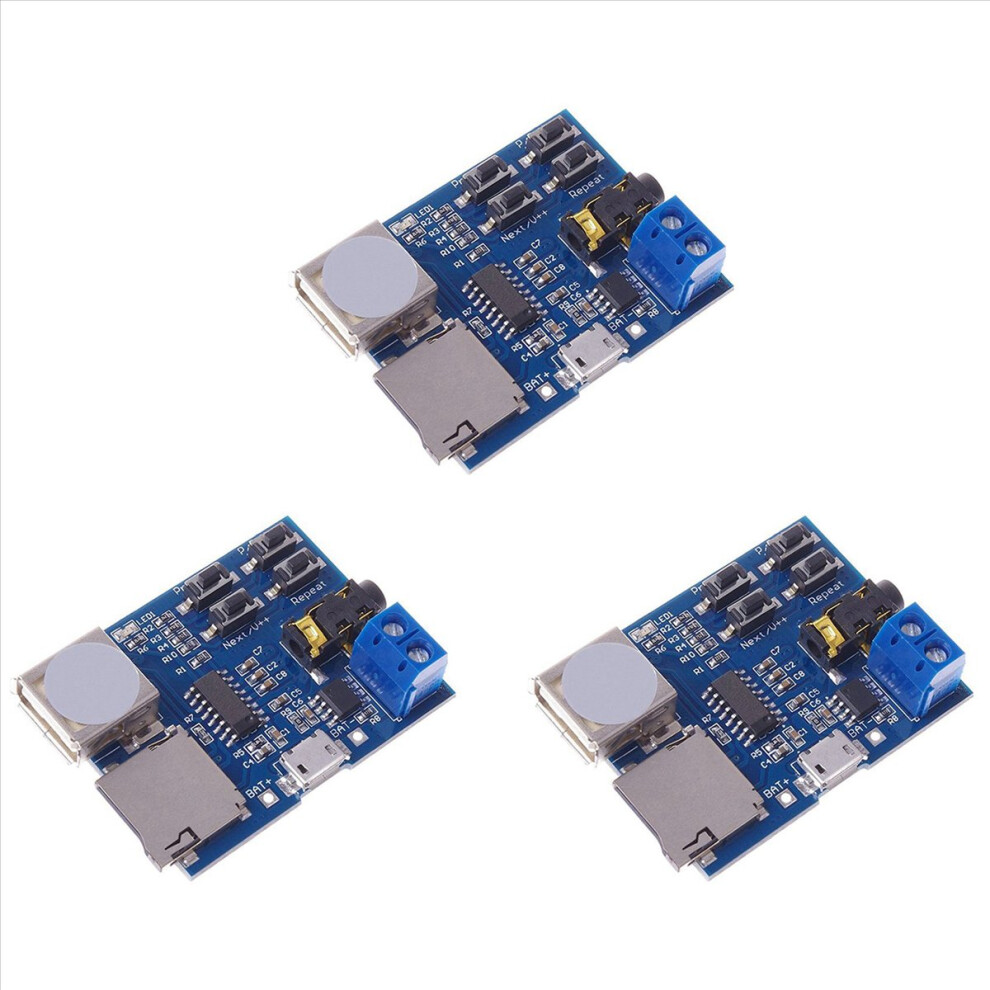 3X Mp3 Lossless Decoders Decoding Power Amplifier Mp3 Player Audio Module Mp3 Decoder Board Support Tf Card Usb 4853316798002