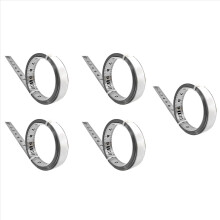 5X ruostumattomasta teräksestä valmistettu tarranauhamitta, tarkkuuspuuntyöstöohjain, itseliimautuva mittanauha, metallinen viivain, C-100cm