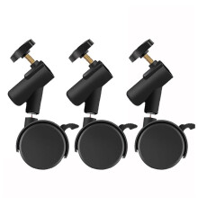 3 Flexible Lenkrollen mit Befestigungslöchern mit 19 mm Durchmesser für Stativräder Von Foto-Lichtstativen