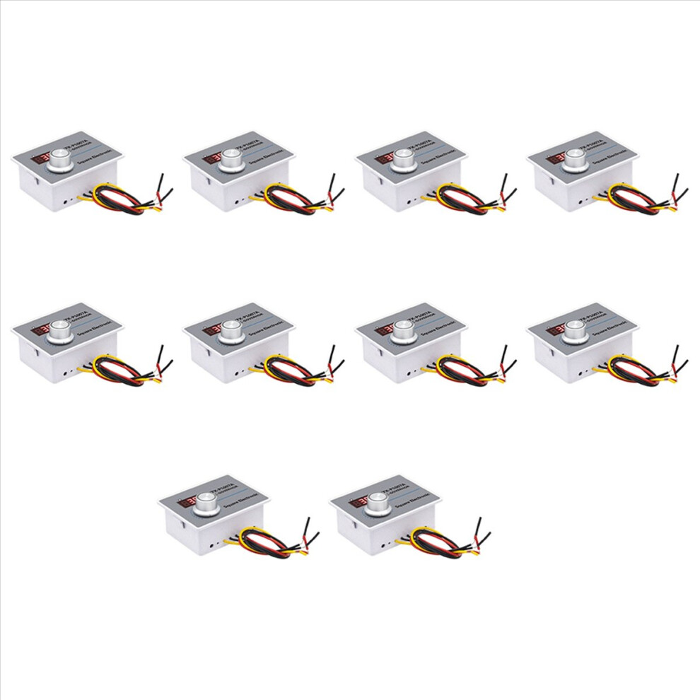 10X Zfx-P1007a Digital Display Speed Controller Waterproof Stepless Speed Regulator Governor 500W Ac 220V Control Switch 4853316794707
