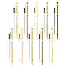 10-Teiliges Stift-Set zum Drechseln, 7 mm, Slimline-Stift-Drehset mit Nachfüll-Drehbank-Zubehör, Gold