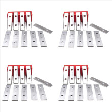 40Pcs Tungsten Carbide Scraper 50X12X1.5MM Double Edged Heavy Duty Scraper Replacement Blades for Paint Stickers Removal