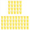 60 Paper Cups (9oz) - Plain Solid Colours Birthday Catering(Yellow) 1