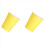 60 Paper Cups (9oz) - Plain Solid Colours Birthday Catering(Yellow) 2