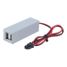 USB-Hub-Erweiterung AMS Lite Connection 2-Port-USB-Hub-Adapter 3D-Druckerteile für Bambu Lab A1/A1 Mini 3D-Drucker