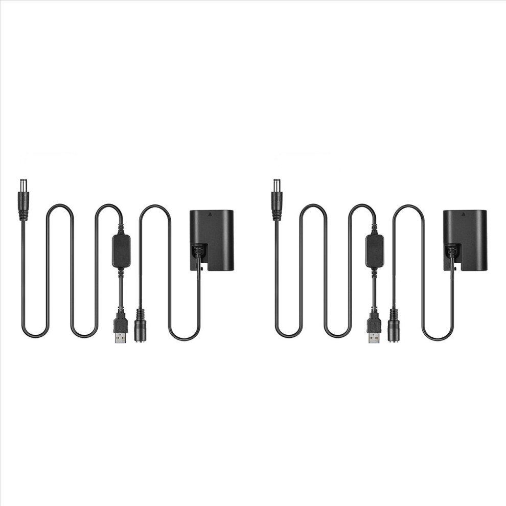 2X -E6 -E6 Lp E6 E6n Dummy Battery Usb Power Adapter Kit For 5D Mark Iii Ii 6D 7D 60D 70D 80D 90D R R5 R6 4853316787969