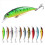 40 Stück Köder mit Innenfärbung, schwimmende Angelköder, Bass-Crankbaits, 6 cm 4