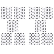 160 stuks sublimatie-patch-blanks van hoogwaardige stof, opstrijkbaar rond blanco patch voor kleding, hoeden, uniformen en rugzakken