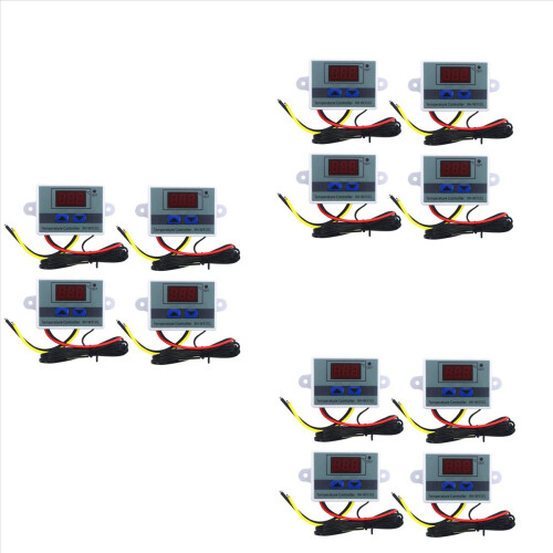 12Pcs 220V Ac Digital Led Temperature Controller Xh-W3001 for Incubator Cooling Heating Switch Thermostat Sensor