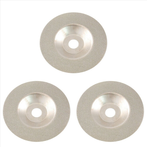 3X Cutting Disc, for Glass / Stone, with Diamond Coating, Galvanized, Fine Grain