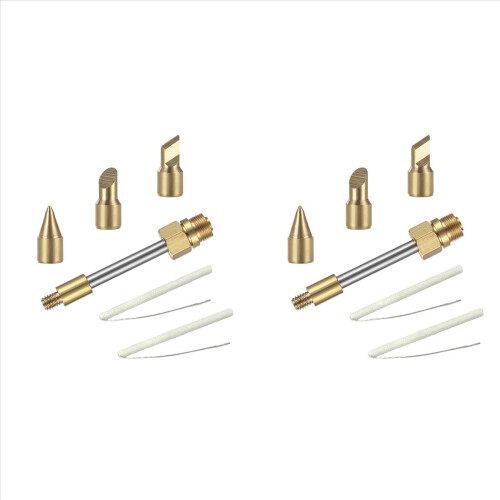 2X 510 Interface Soldering Iron Tip USB Soldering Iron Tip Welding Tool 15W Cutter Head Horseshoe Shape Welding Tools