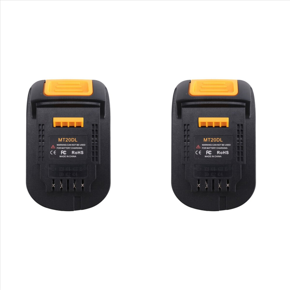 2X Mt20dl Battery Adapter For 18V Convert To For Dewa 18V 20V Tools For Bl1830 Bl1860 Bl1815 4853316792321