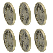 Conjunto de 6 Moedas Comemorativas em Código Morse CW - Moeda de Treinamento em Código Morse para Entusiastas Iniciantes em Rádio