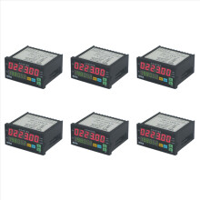6X Teller Lengte Batch Meter 1 Vooraf ingestelde Relais Uitgang Teller Praktische Lengtemeter 90-260V de Urenmachine