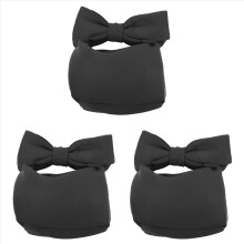 3X Designer Women Handbags Bow Day Clutches Bag Ladies Evening Party Clutches Black Handbag Shoulder Bag(Black)
