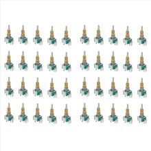 40 stuks EC11EBB24C03 dubbele encoder met schakelaar 30 positioneringsnummer 15 pulspuntgreep 25 mm