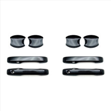 4x Carbon Fiber Front Door Handle Cover Trim Sticker Door Handle Bowl Cover Trims for -V Vezel 2021 2022 RHD