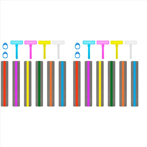 24 Pieces Colorful Reading Tools for Kids ADHD Tools Dyslexia Tools Reading Guide Strips Speed Reading Tool