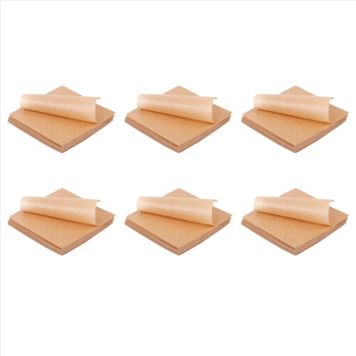3000 Folhas de Papel Manteiga Não Branqueado para Assar, em Polegadas, Antiaderente e Pré-cortada, Perfeitas para Embrulhar Alimentos