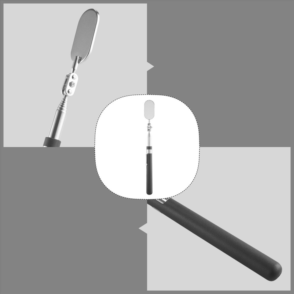9 Pieces Telescoping Inspection Mirror Observe Mirror Inspection Tool For Check The Condition Of The Vehicle(Oval) 4853316794684
