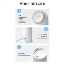 3X Portable Hand Electric Bidet Sprayer Personal Cleaner Care Multifunction with Capacity Bottle Washing Bidet