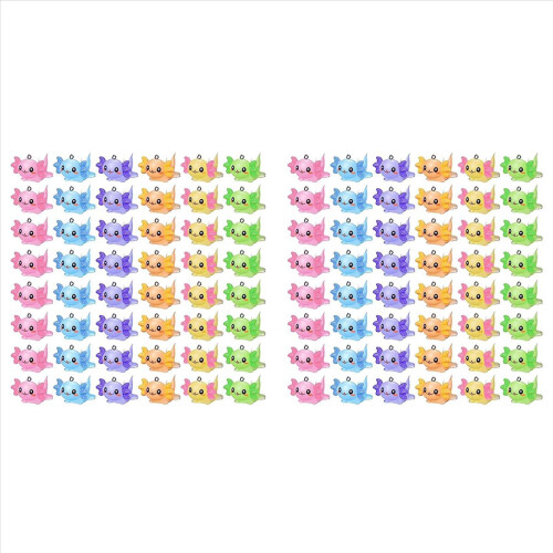 Lot de 24 mini figurines d'axolotl en résine à paillettes pour bricolage, jardin, paysage, maison de poupée, aquarium, décoration de maison, fête d'anniversaire (6 couleurs