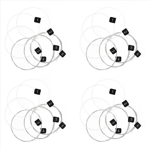 24pcs Guitar Strings Conventional Classical Guitar String Series E/B/G/D/A/E Use Nylon Wire Feel Moderate NX-35